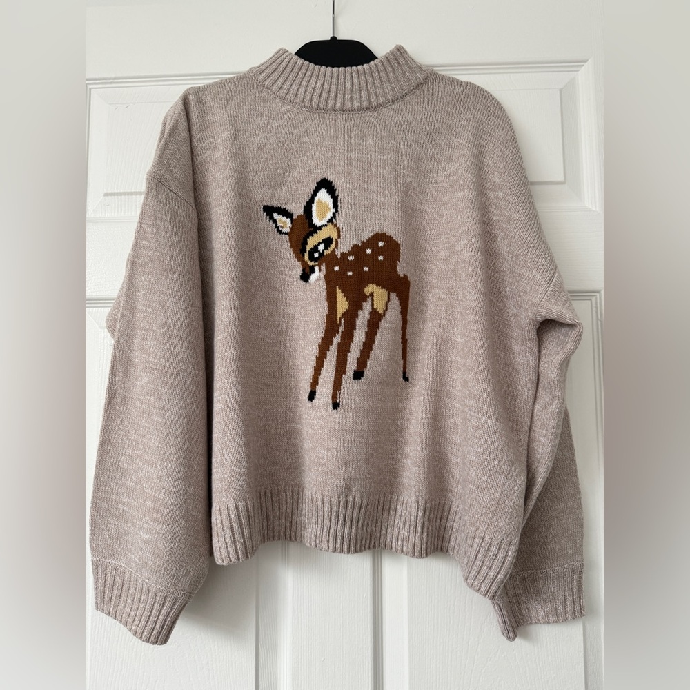 Disney Beige Knit Sweater